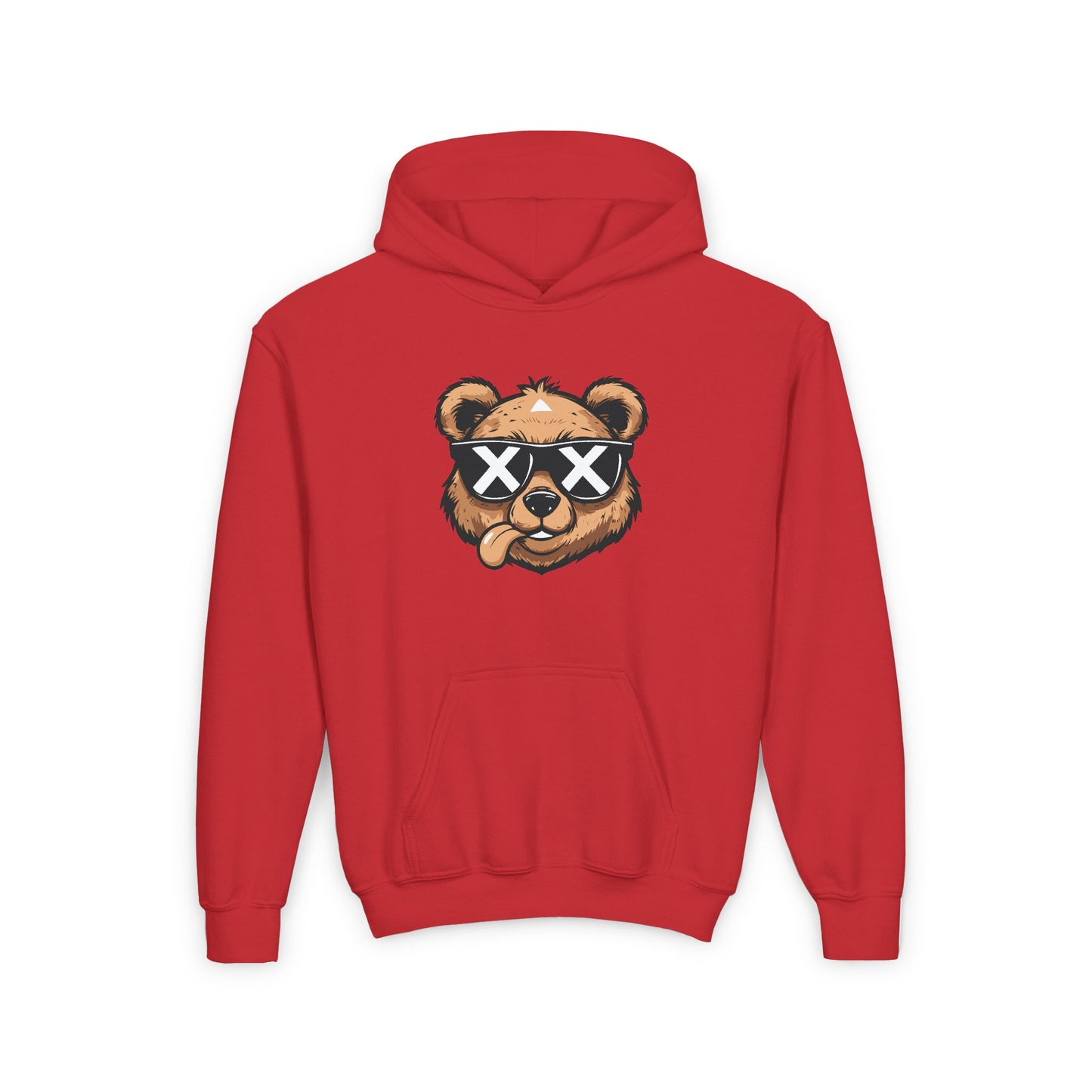 Youth Cool Bear Hoodie – Trendy and Fun Design for Kids