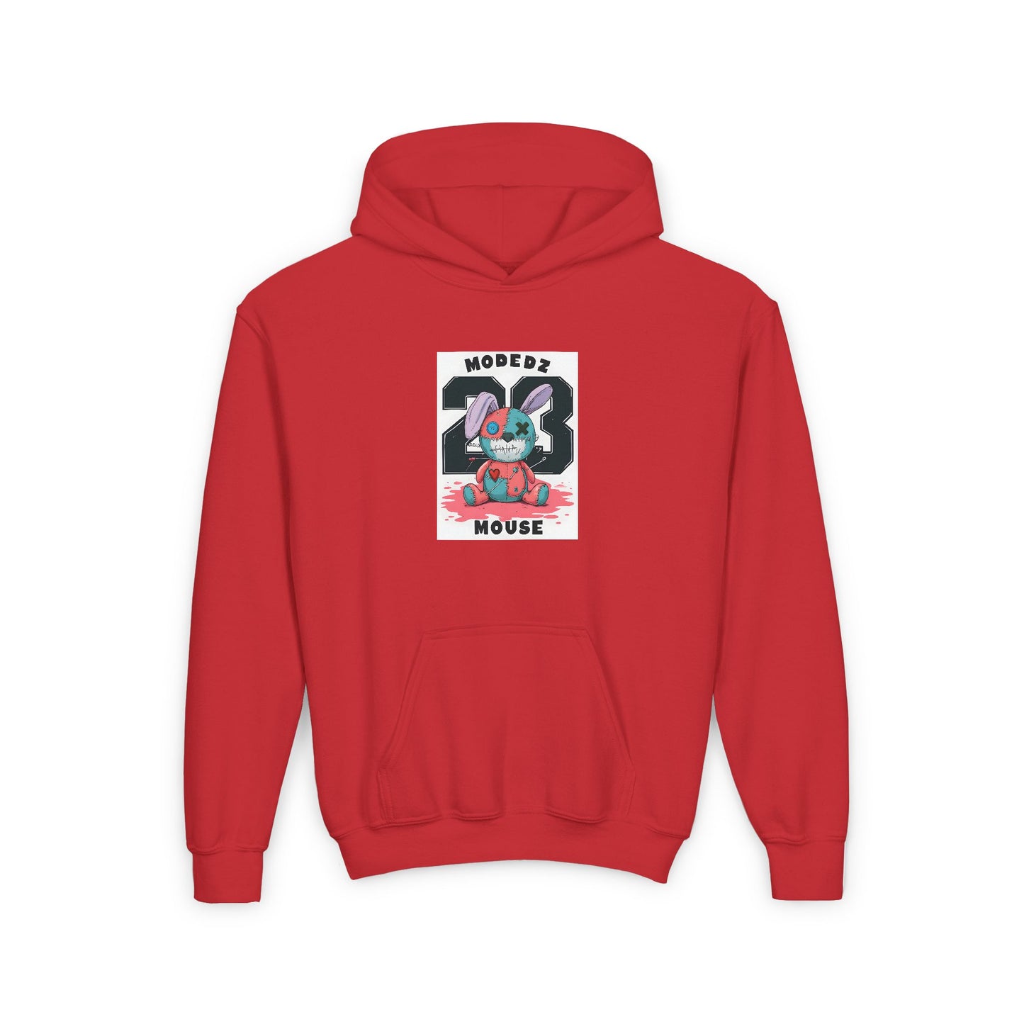 Cool Cartoon Bunny Youth Hoodie - Perfect for Fun Days and Celebrations
