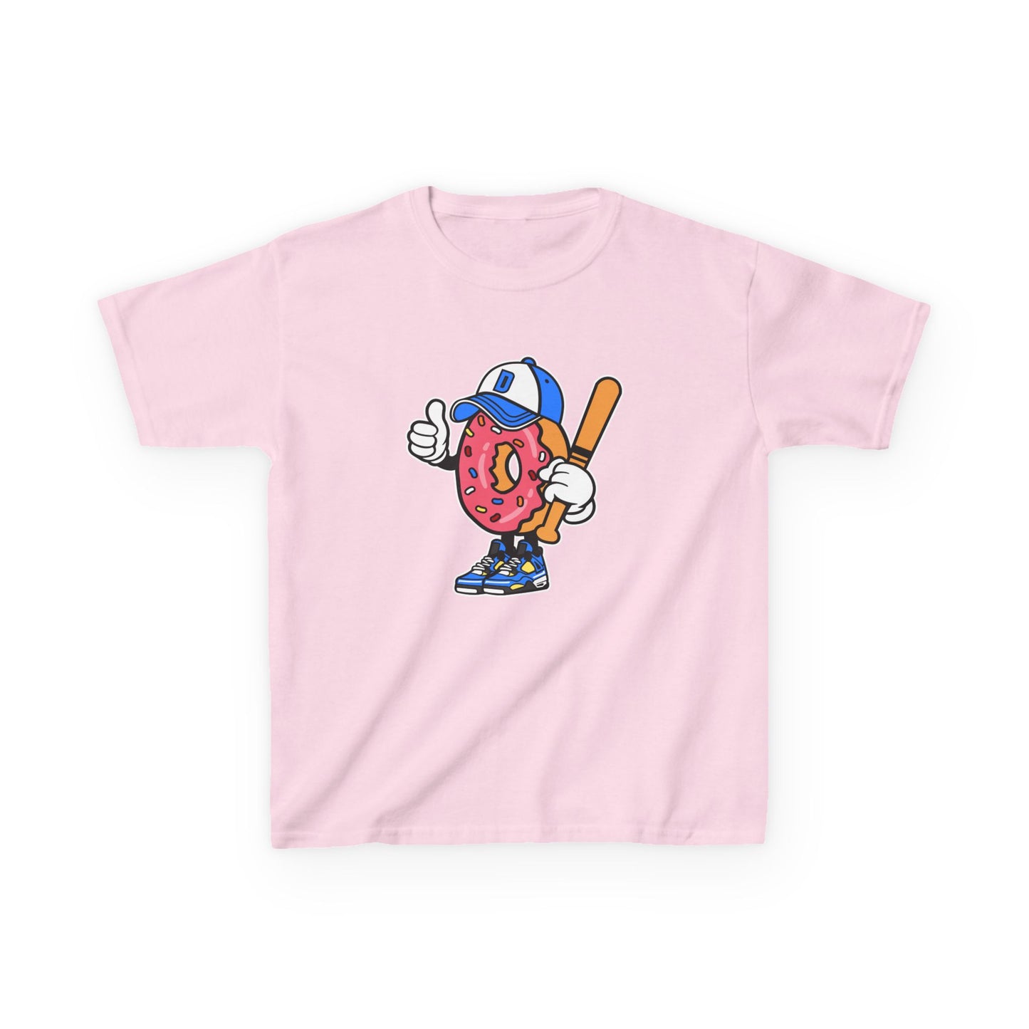 Playful Donut Kids Tee - Fun Graphic T-Shirt for Young Baseball Fans