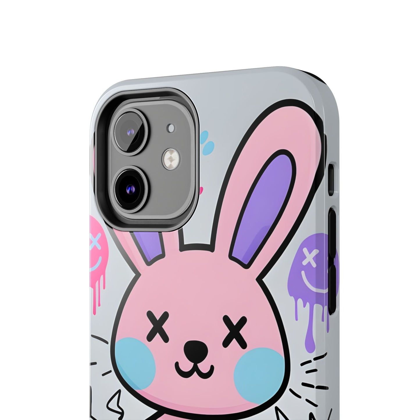 Cute Bunny Tough Phone Case - Durable Cartoon Protection