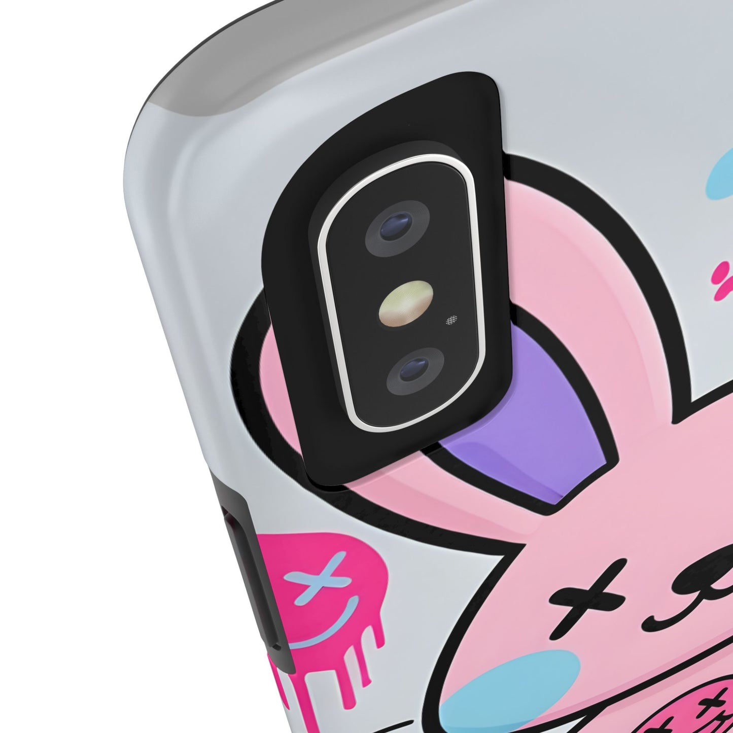 Cute Bunny Tough Phone Case - Durable Cartoon Protection