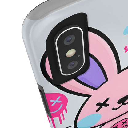 Cute Bunny Tough Phone Case - Durable Cartoon Protection