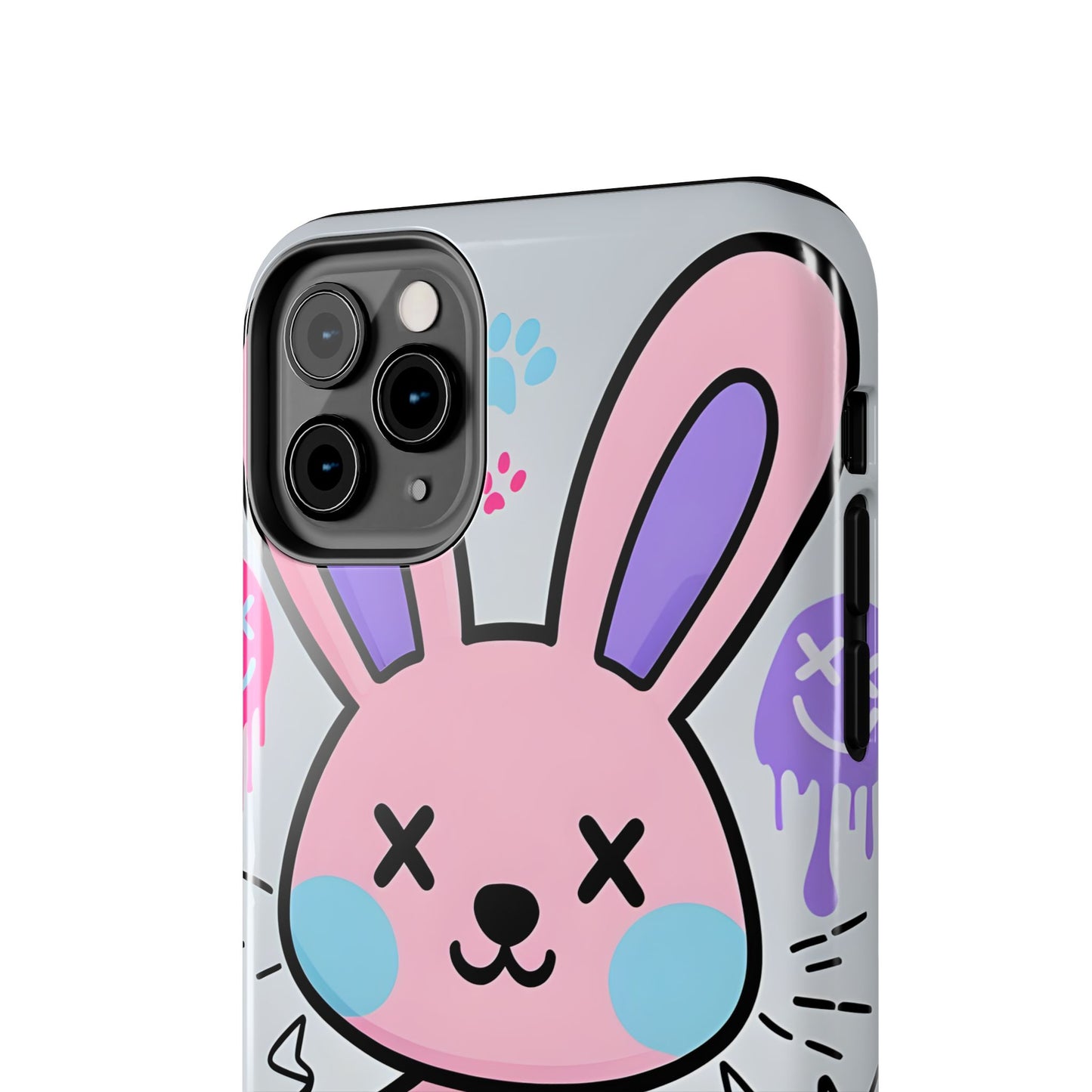 Cute Bunny Tough Phone Case - Durable Cartoon Protection