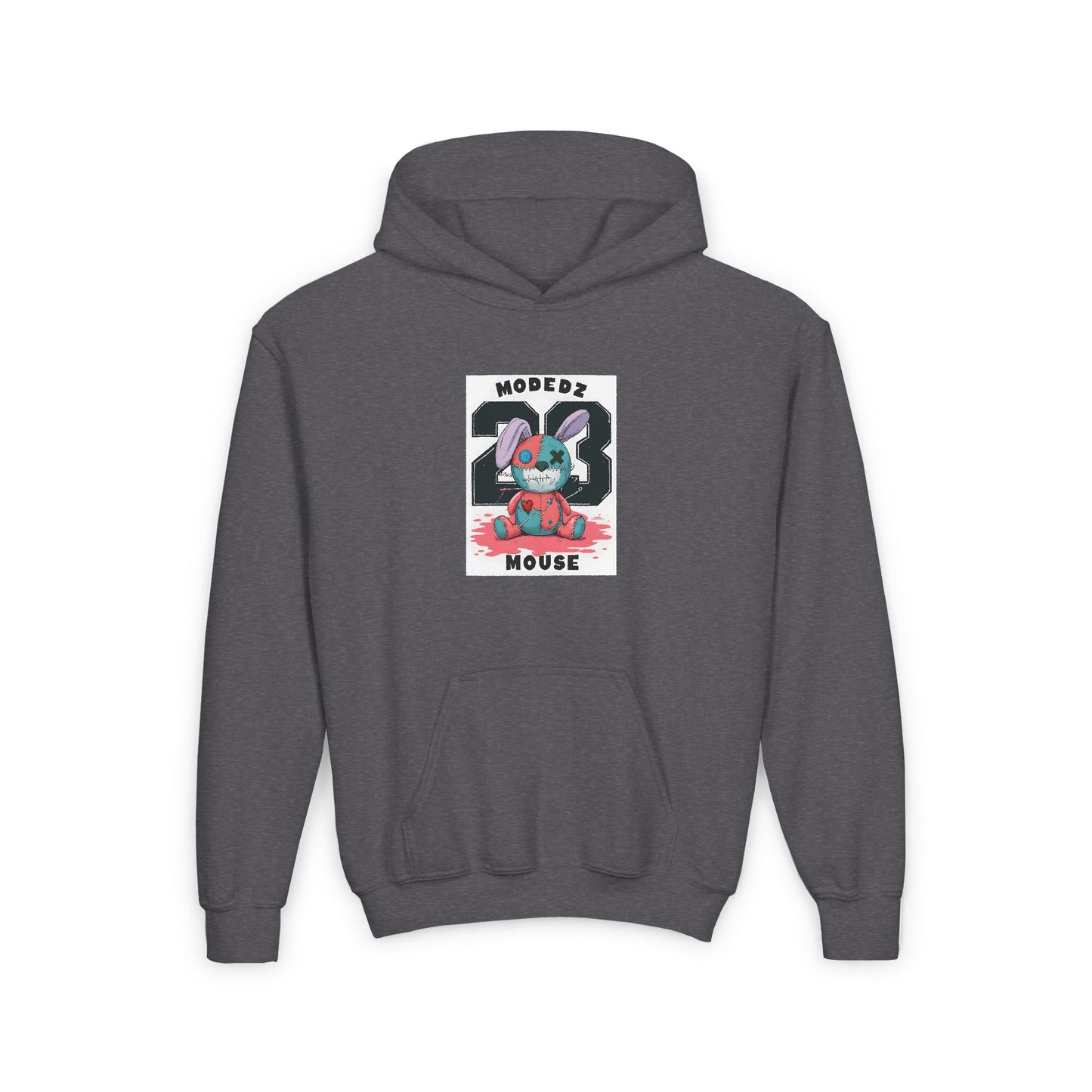 Cool Cartoon Bunny Youth Hoodie - Perfect for Fun Days and Celebrations