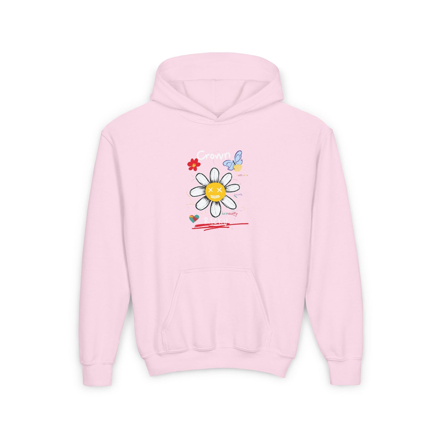 Youth Floral Butterfly Hoodie - Cute & Cozy Design for Spring Celebrations