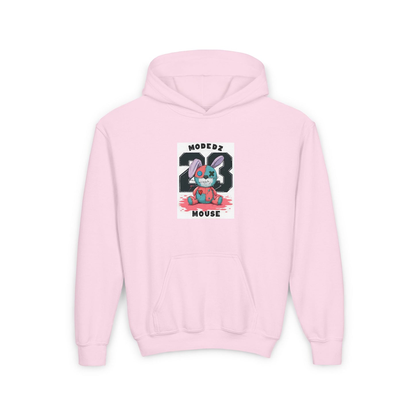 Cool Cartoon Bunny Youth Hoodie - Perfect for Fun Days and Celebrations