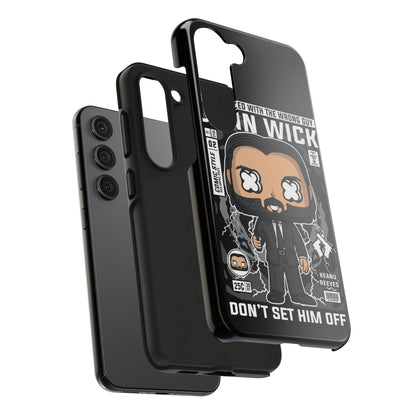 John Wick Tough Phone Case - Don't Set Him Off - Perfect for Action Movie Fans