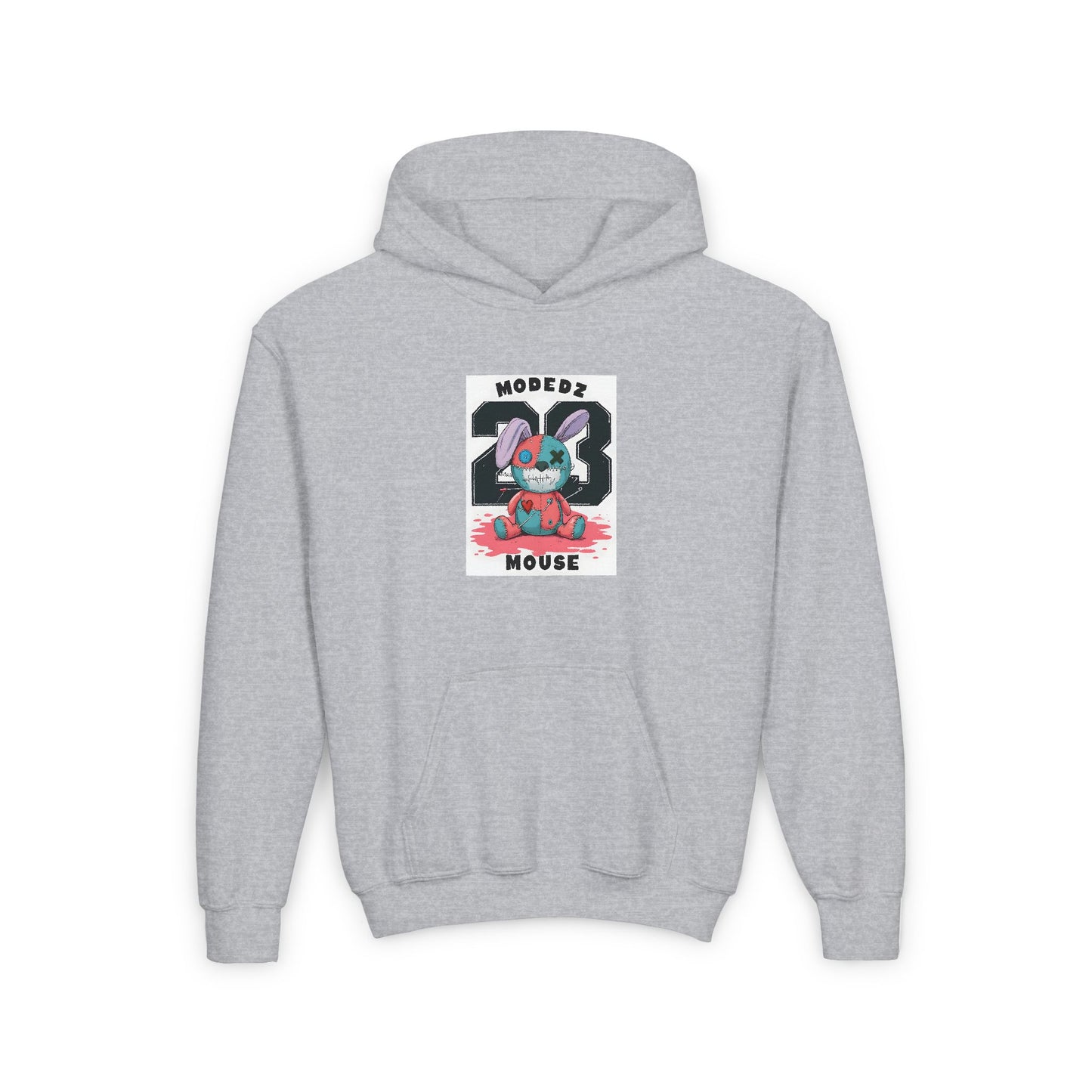 Cool Cartoon Bunny Youth Hoodie - Perfect for Fun Days and Celebrations