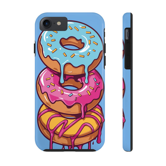 Whimsical Donut Tough Phone Case - Fun & Colorful Protection