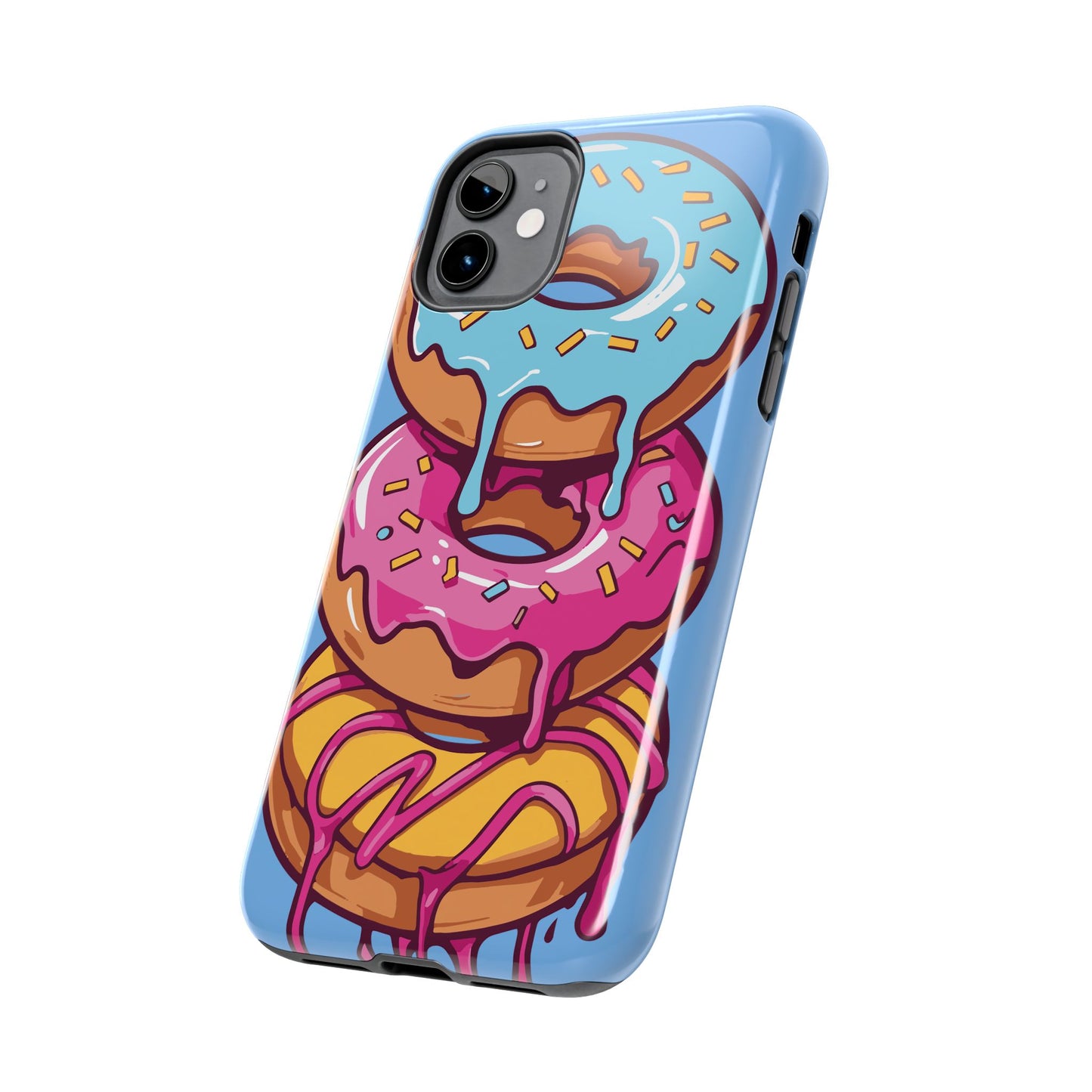 Whimsical Donut Tough Phone Case - Fun & Colorful Protection