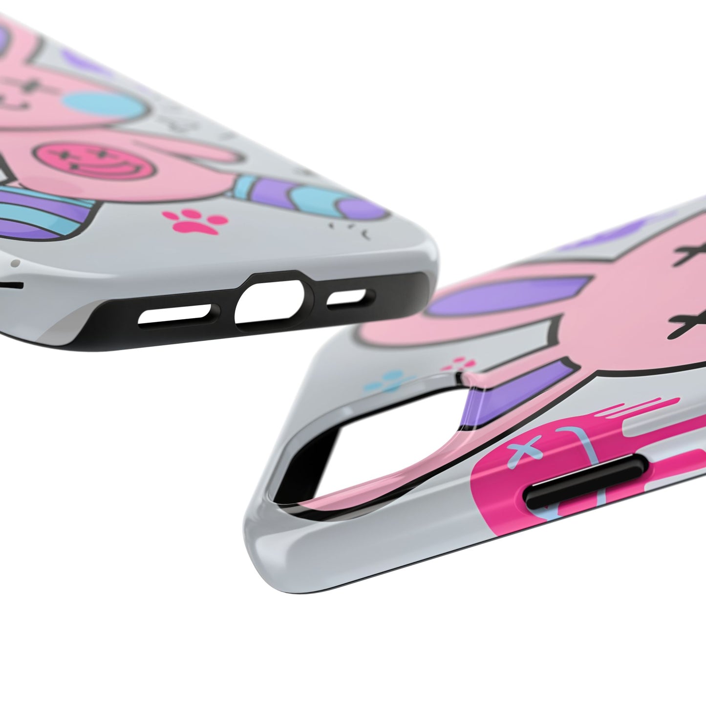 Cute Bunny Tough Phone Case - Durable Cartoon Protection