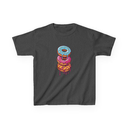 Cute Donut Stack Kids Heavy Cotton™ Tee - Fun & Colorful T-Shirt for Young Food Lovers