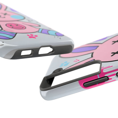 Cute Bunny Tough Phone Case - Durable Cartoon Protection