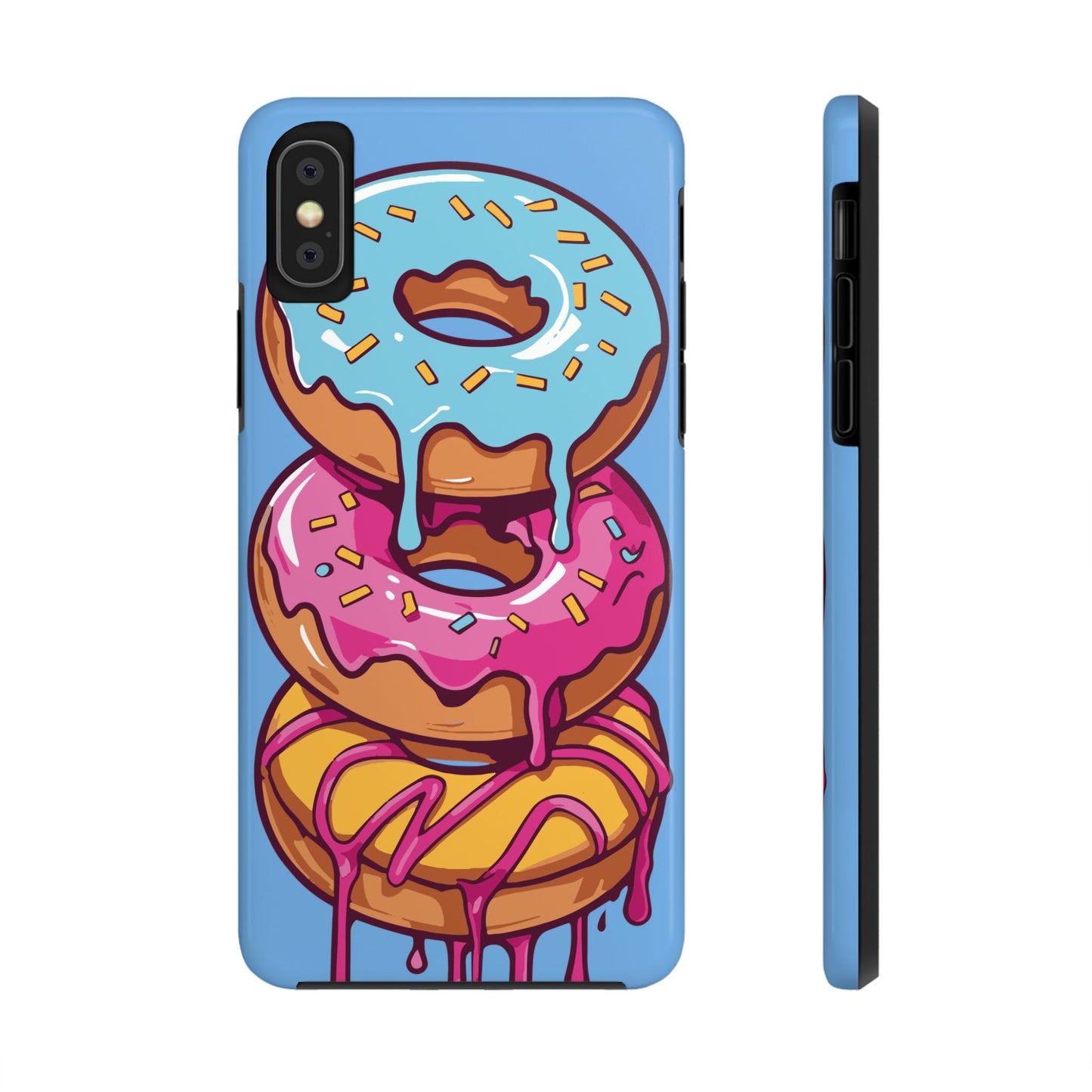 Whimsical Donut Tough Phone Case - Fun & Colorful Protection