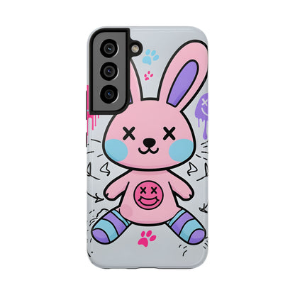 Cute Bunny Tough Phone Case - Durable Cartoon Protection