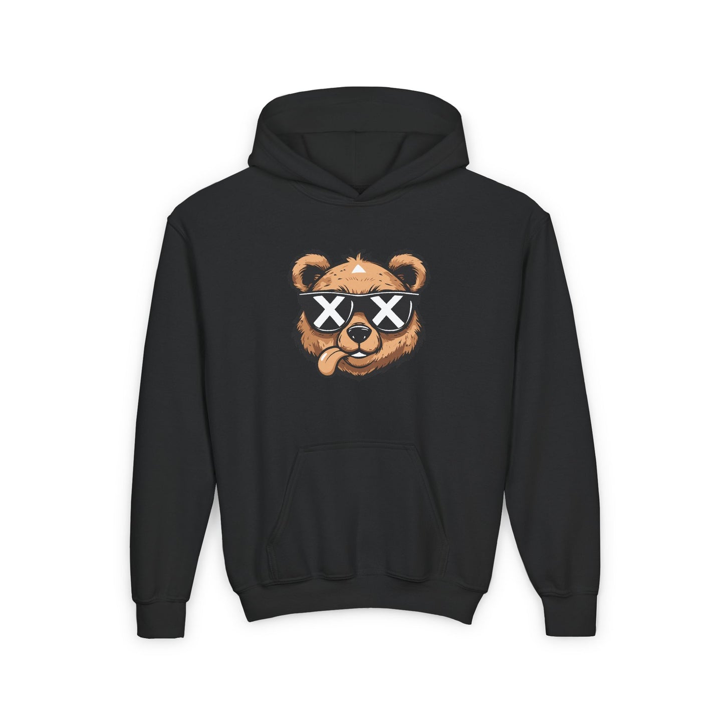 Youth Cool Bear Hoodie – Trendy and Fun Design for Kids