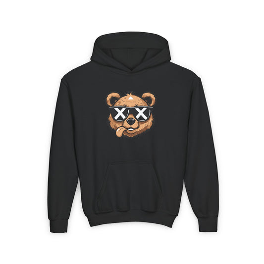 Youth Cool Bear Hoodie – Trendy and Fun Design for Kids
