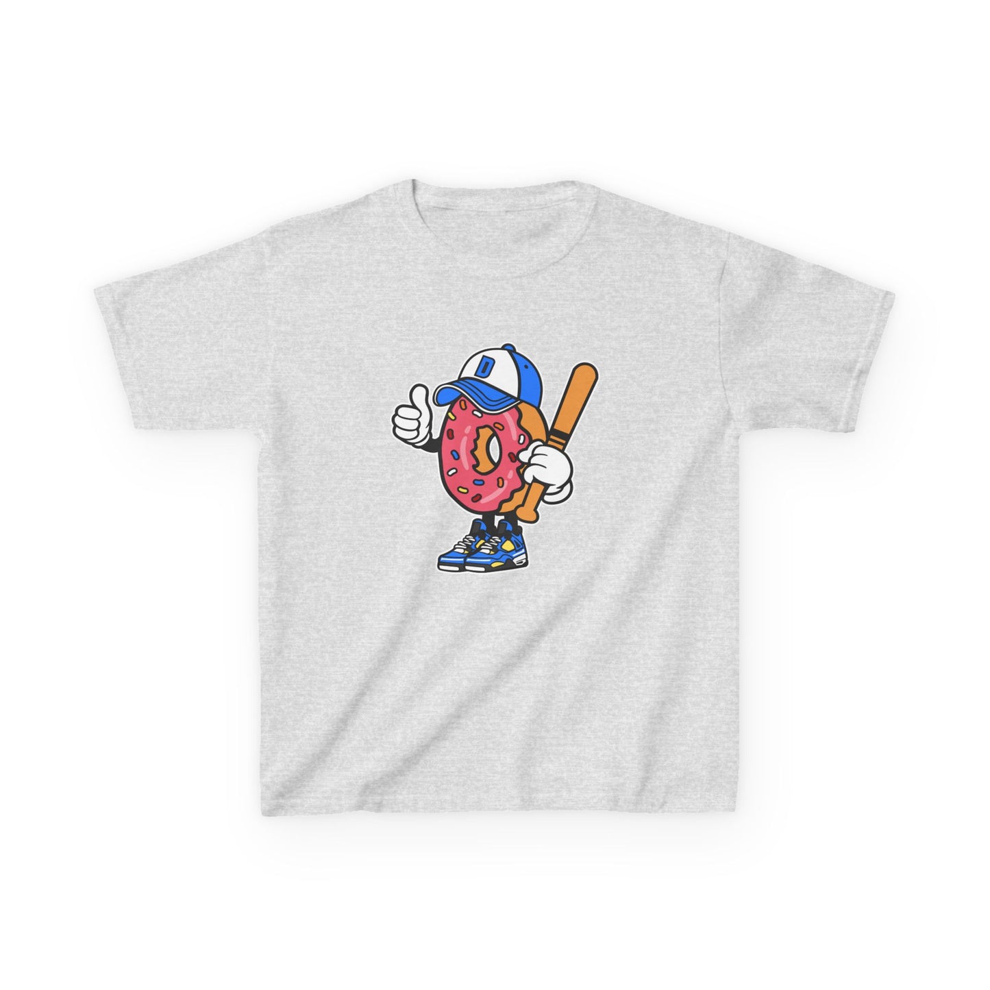 Playful Donut Kids Tee - Fun Graphic T-Shirt for Young Baseball Fans