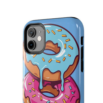 Whimsical Donut Tough Phone Case - Fun & Colorful Protection