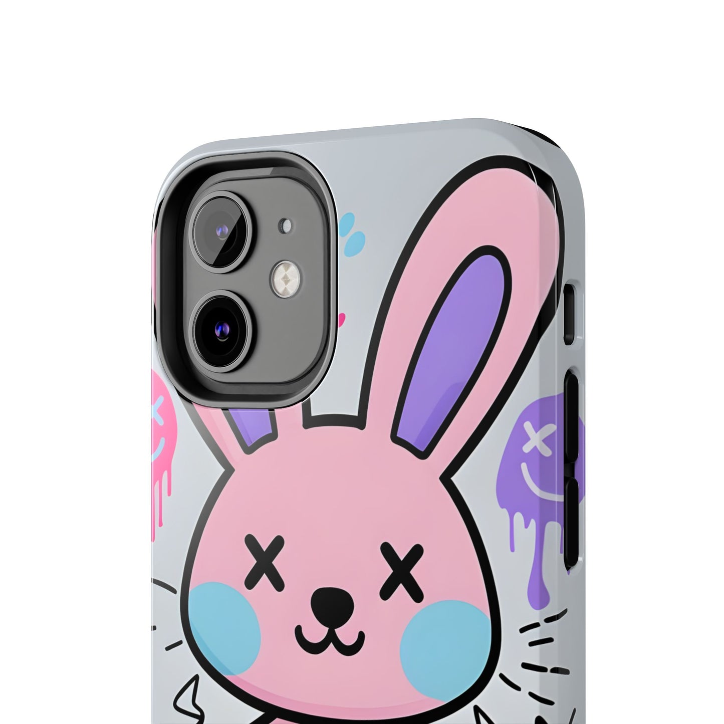 Cute Bunny Tough Phone Case - Durable Cartoon Protection