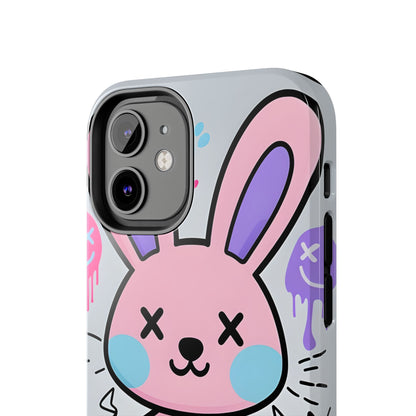 Cute Bunny Tough Phone Case - Durable Cartoon Protection