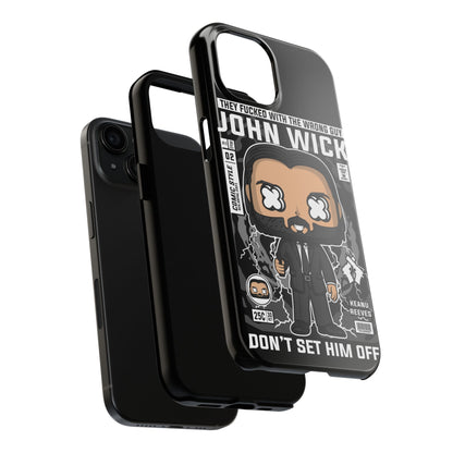 John Wick Tough Phone Case - Don't Set Him Off - Perfect for Action Movie Fans