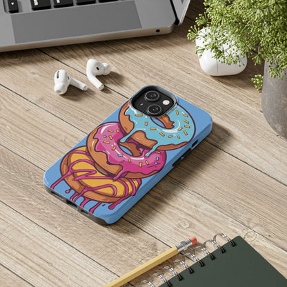 Whimsical Donut Tough Phone Case - Fun & Colorful Protection