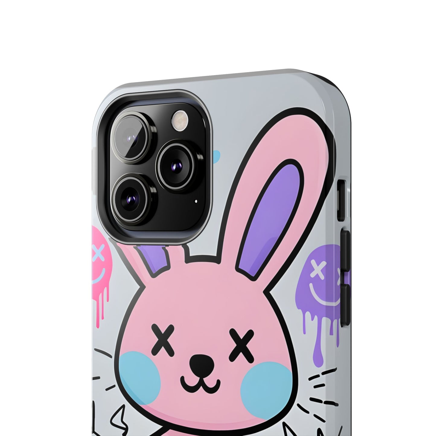 Cute Bunny Tough Phone Case - Durable Cartoon Protection