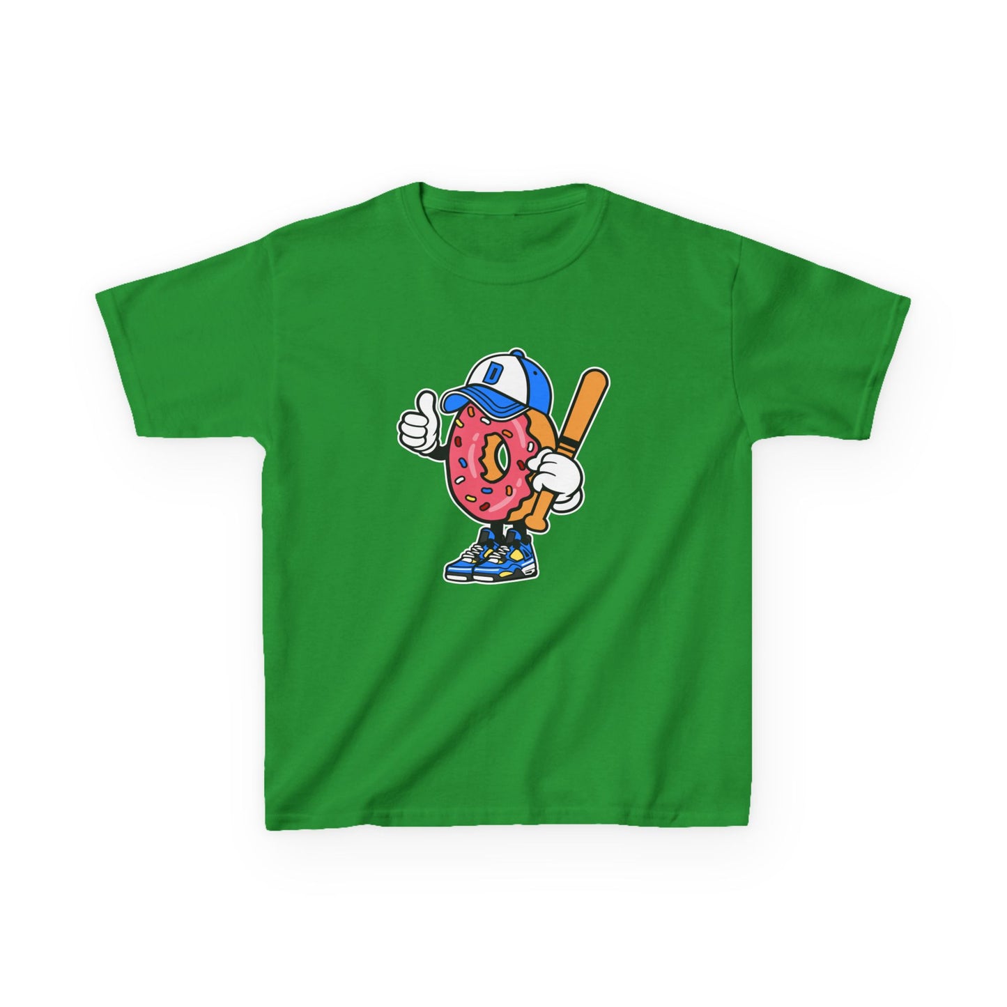 Playful Donut Kids Tee - Fun Graphic T-Shirt for Young Baseball Fans