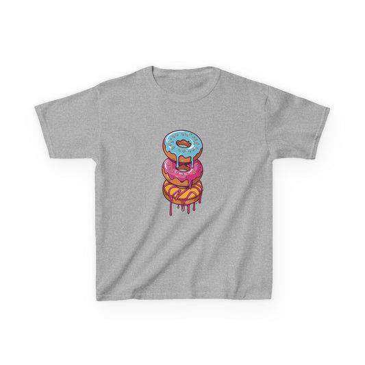 Cute Donut Stack Kids Heavy Cotton™ Tee - Fun & Colorful T-Shirt for Young Food Lovers