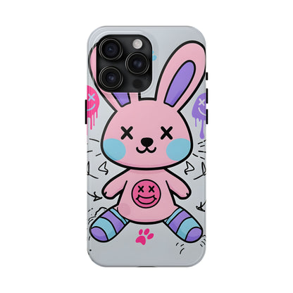 Cute Bunny Tough Phone Case - Durable Cartoon Protection
