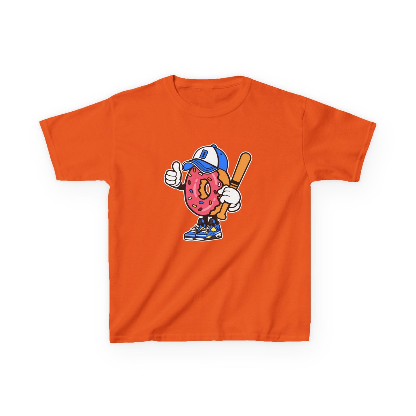 Playful Donut Kids Tee - Fun Graphic T-Shirt for Young Baseball Fans