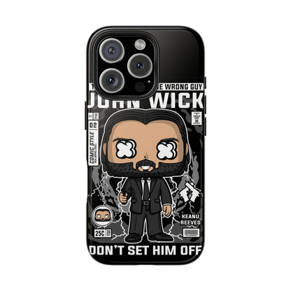 John Wick Tough Phone Case - Don't Set Him Off - Perfect for Action Movie Fans