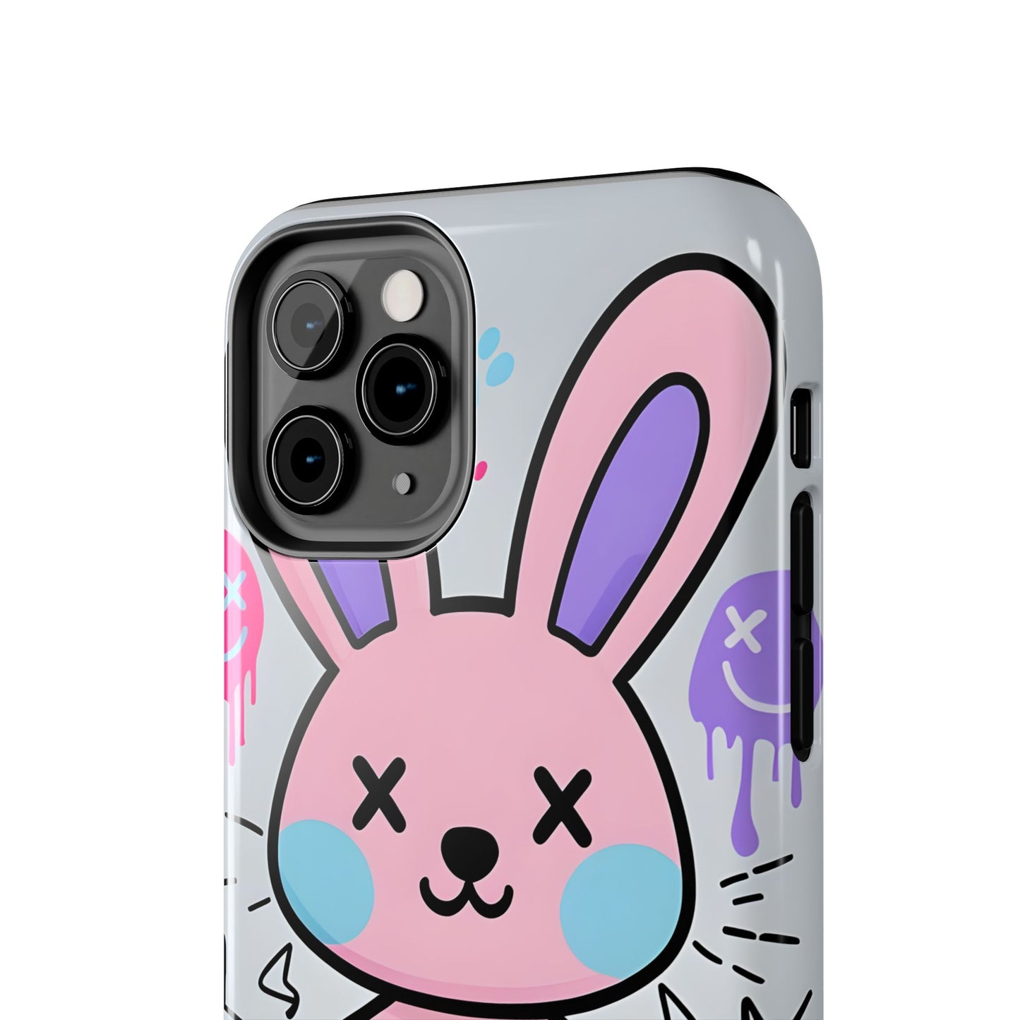 Cute Bunny Tough Phone Case - Durable Cartoon Protection