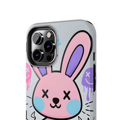 Cute Bunny Tough Phone Case - Durable Cartoon Protection