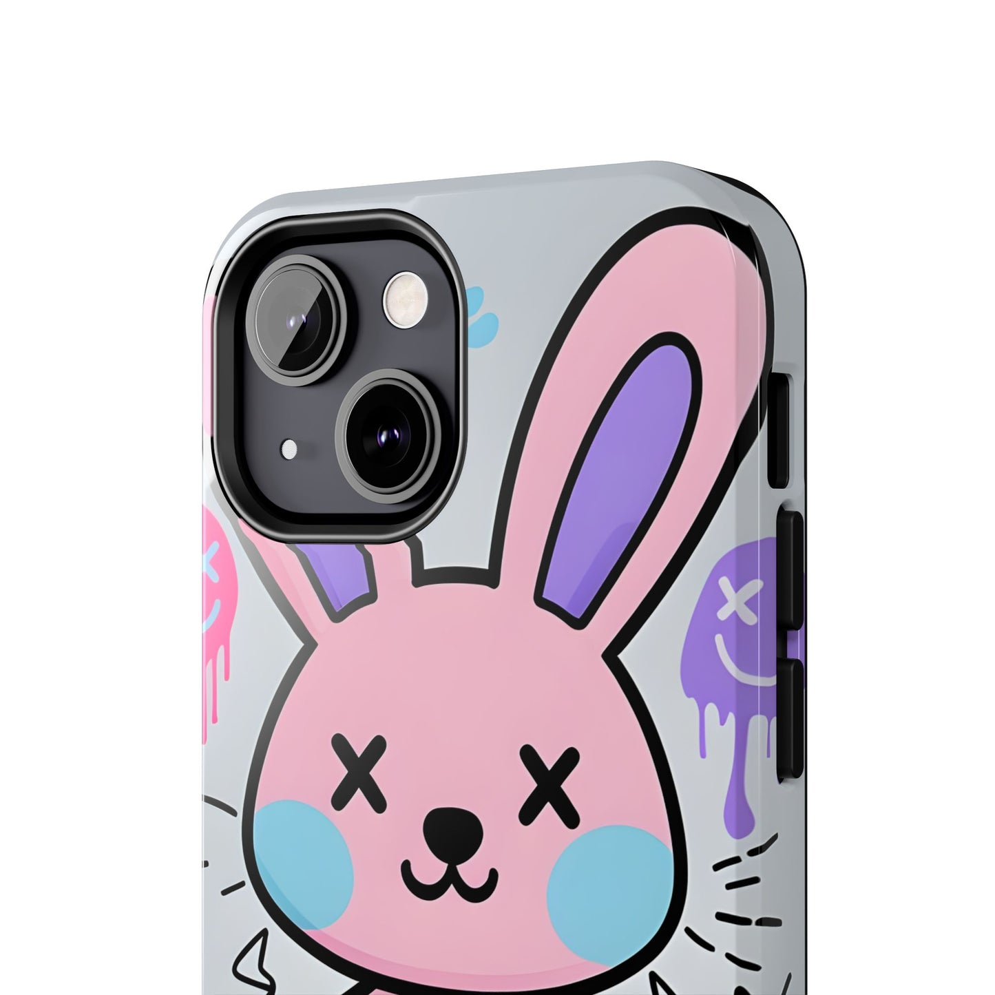 Cute Bunny Tough Phone Case - Durable Cartoon Protection