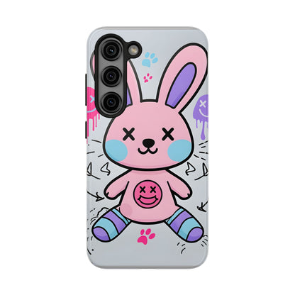 Cute Bunny Tough Phone Case - Durable Cartoon Protection