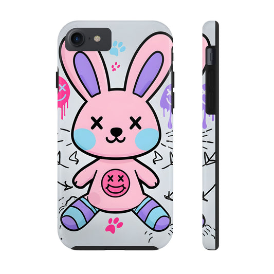 Cute Bunny Tough Phone Case - Durable Cartoon Protection