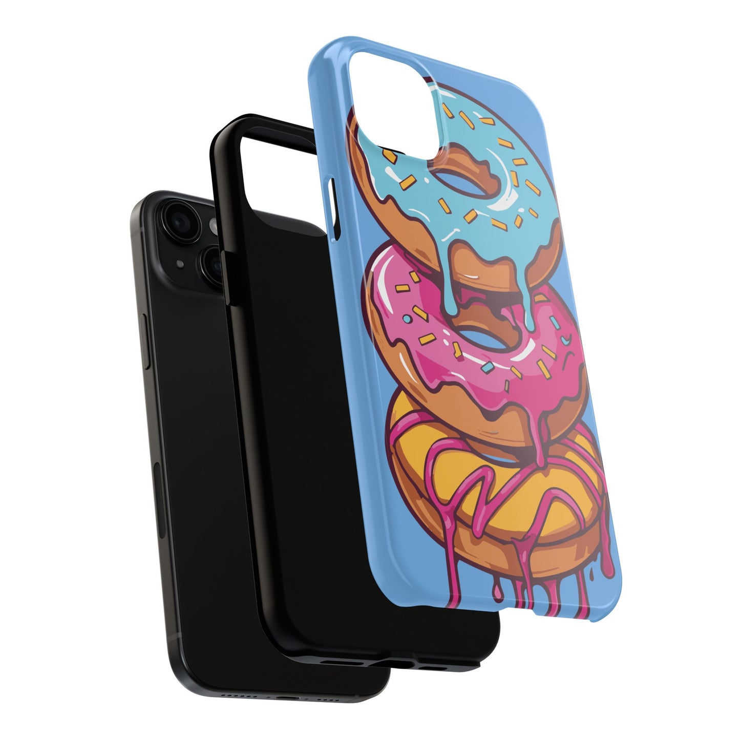 Whimsical Donut Tough Phone Case - Fun & Colorful Protection