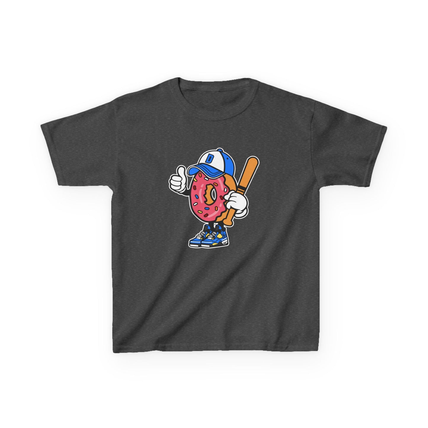 Playful Donut Kids Tee - Fun Graphic T-Shirt for Young Baseball Fans