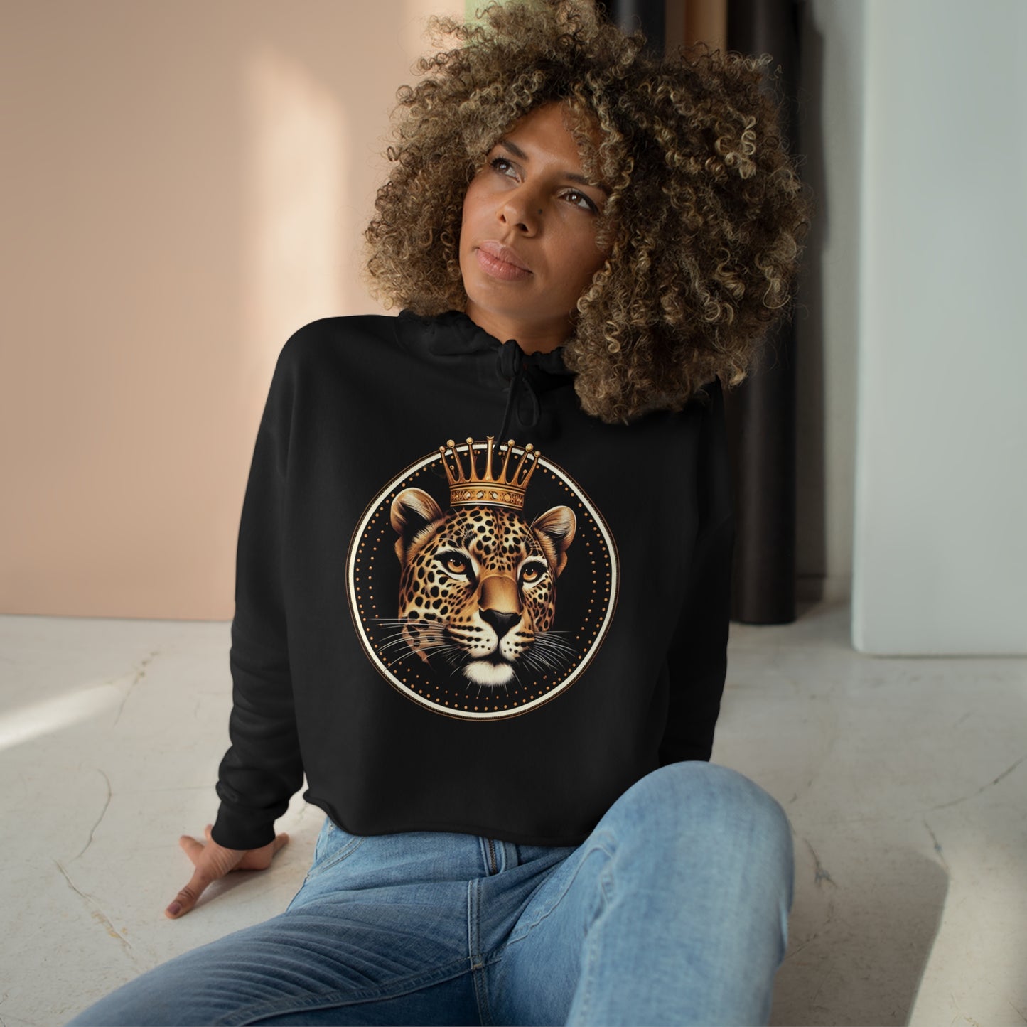 king lion Crop Hoodie 2024