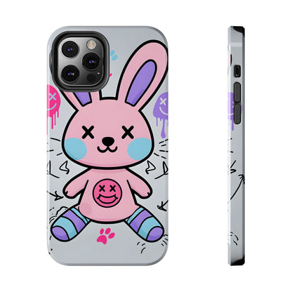 Cute Bunny Tough Phone Case - Durable Cartoon Protection