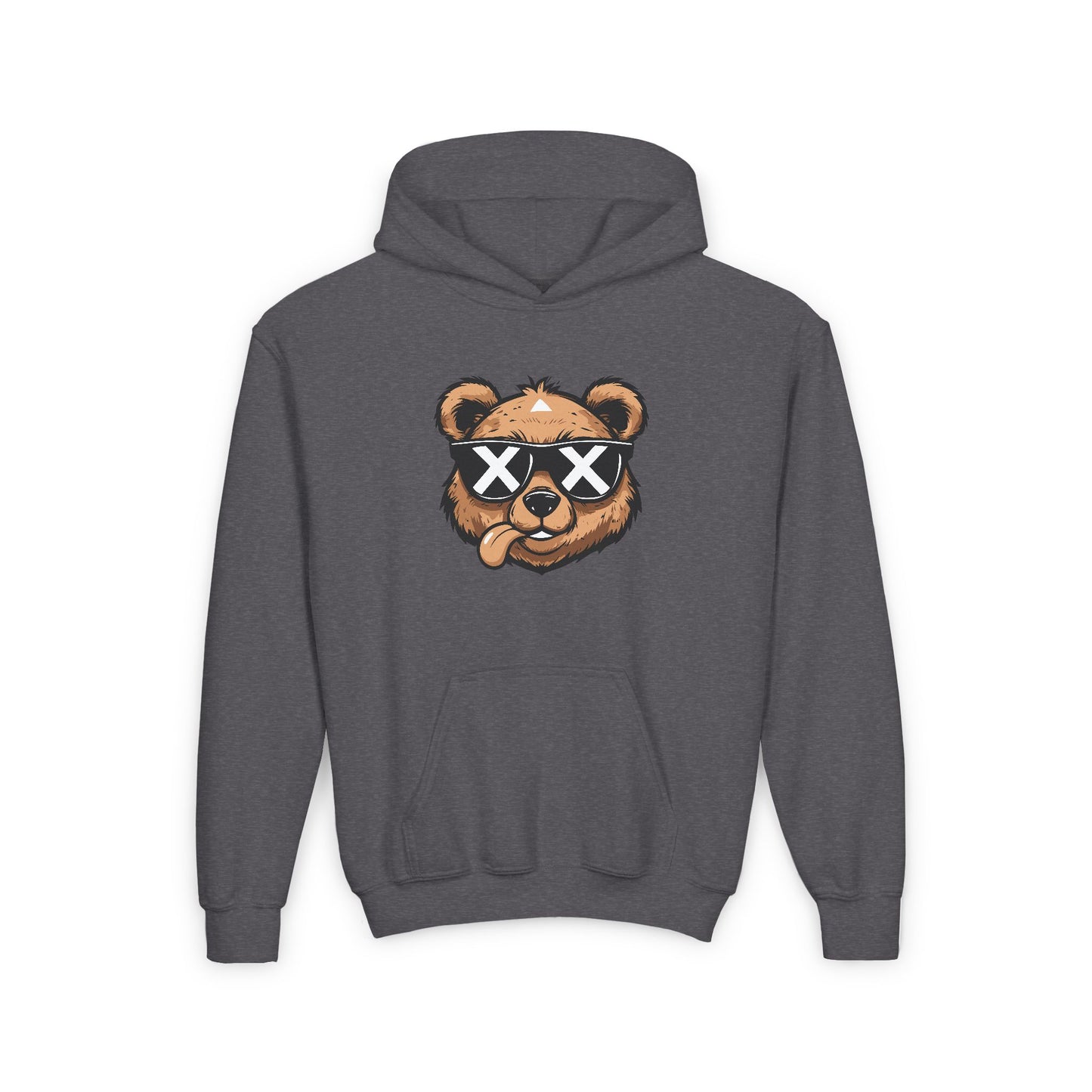 Youth Cool Bear Hoodie – Trendy and Fun Design for Kids