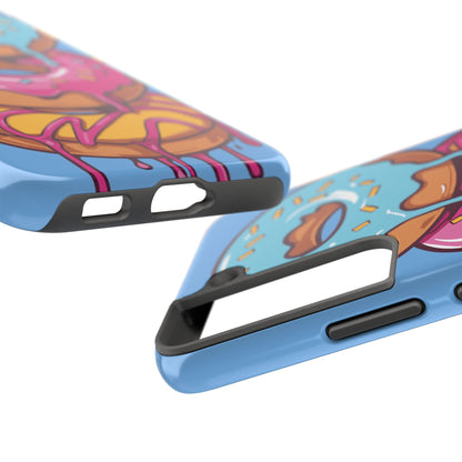 Whimsical Donut Tough Phone Case - Fun & Colorful Protection