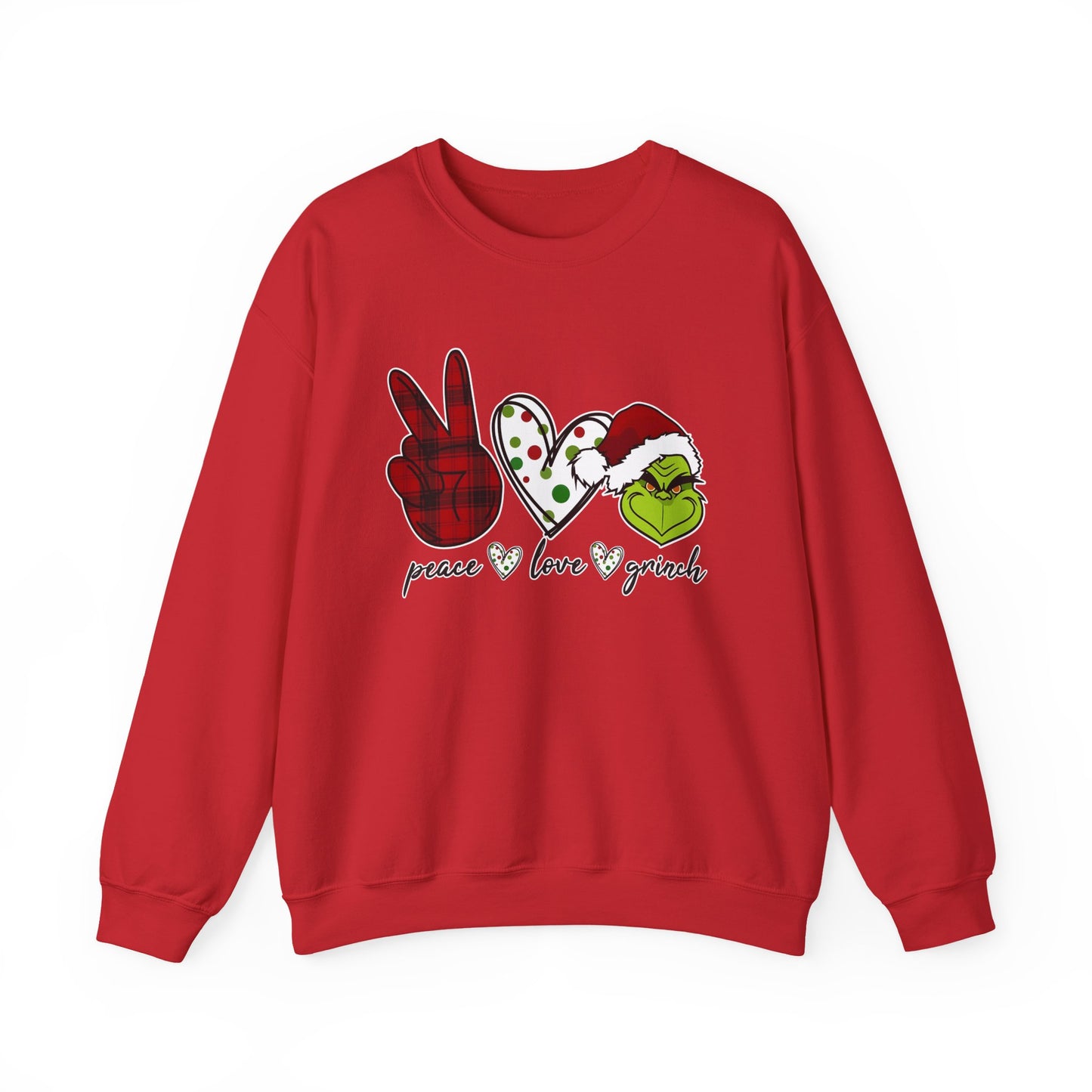 Peace Love Friends Christmas Sweatshirt, Cozy Holiday Crewneck, Unisex Christmas Gift, Festive Sweatshirt, Winter Apparel