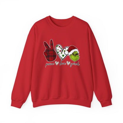 Peace Love Friends Christmas Sweatshirt, Cozy Holiday Crewneck, Unisex Christmas Gift, Festive Sweatshirt, Winter Apparel