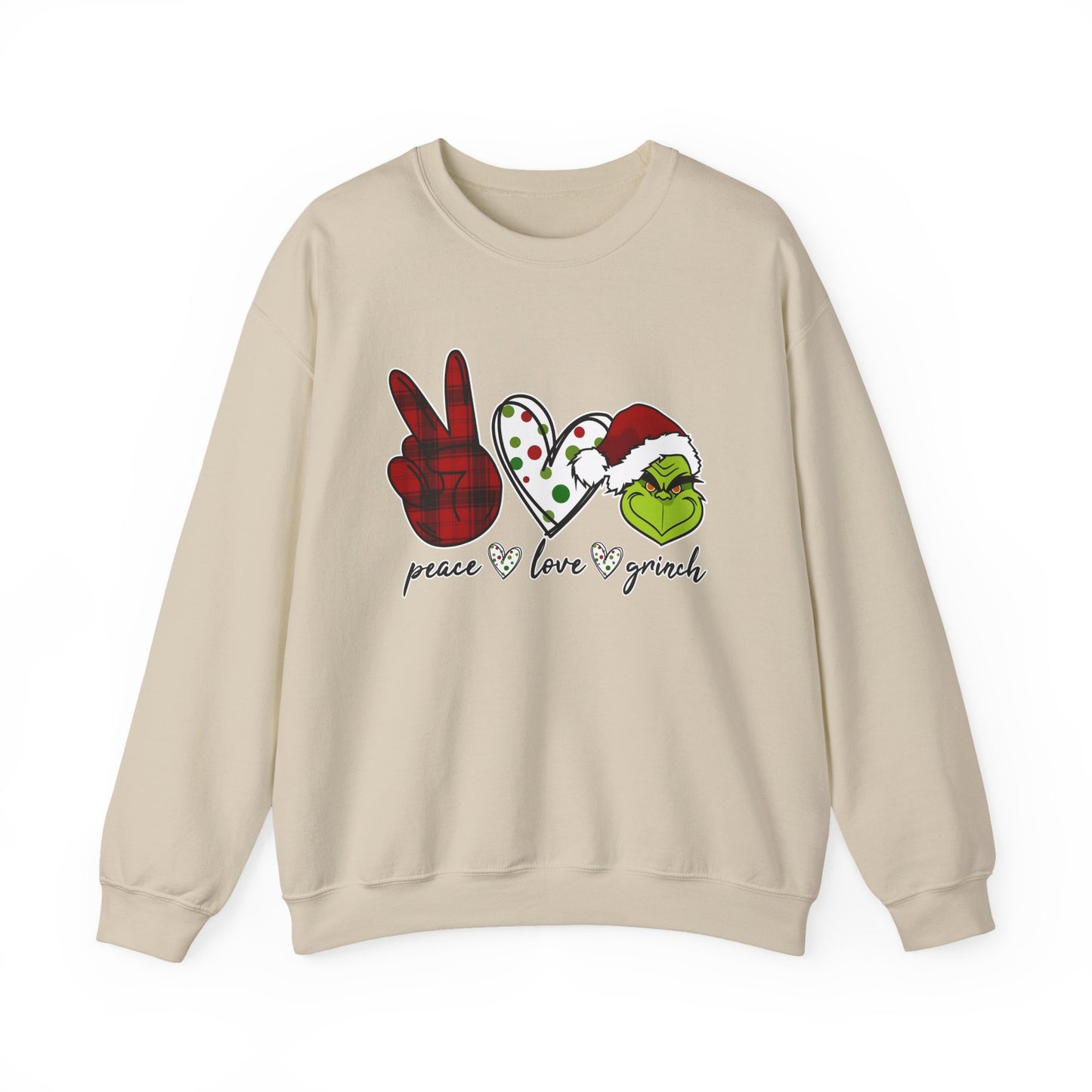 Peace Love Friends Christmas Sweatshirt, Cozy Holiday Crewneck, Unisex Christmas Gift, Festive Sweatshirt, Winter Apparel