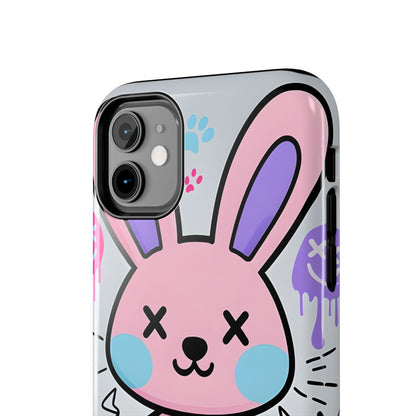 Cute Bunny Tough Phone Case - Durable Cartoon Protection