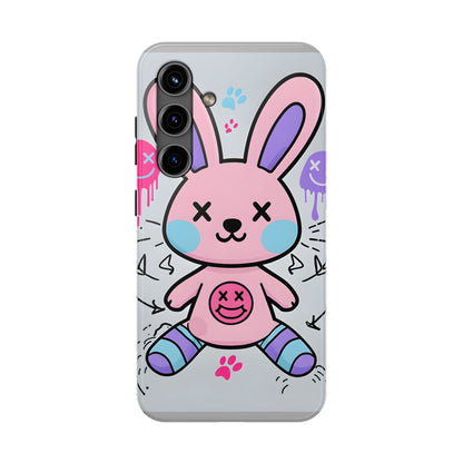 Cute Bunny Tough Phone Case - Durable Cartoon Protection