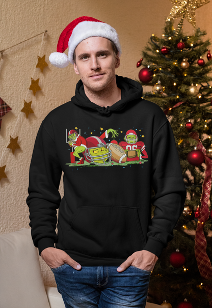 Grinch-Inspired  Hoodie, Cozy Winter Sweatshirt, Funny Holiday Apparel, Perfect for Christmas, Gift for Friends & Family